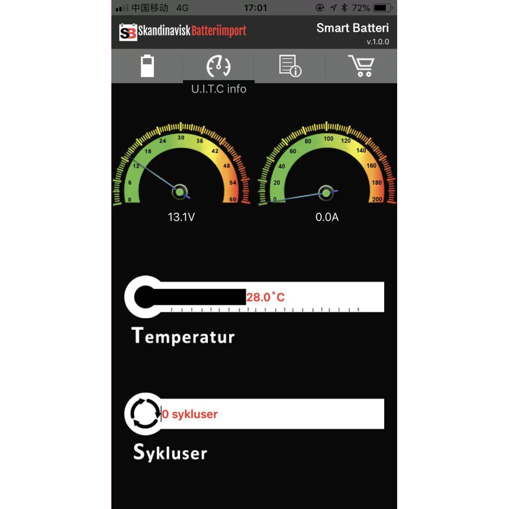 SKANBATT Bluetooth Lithium Batteri 12V 125AH 150A BMS - 8års garanti