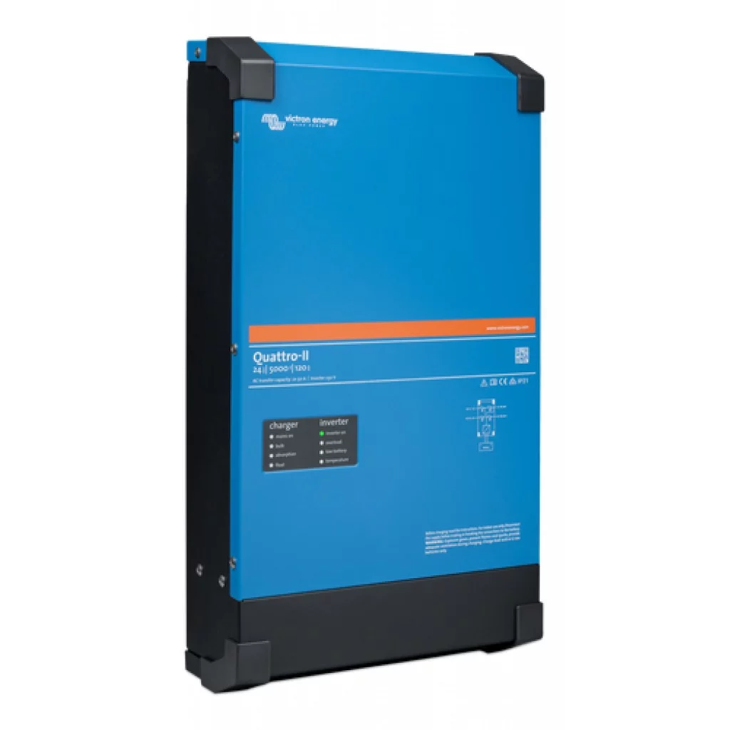 VICTRON Quattro-II 24/5000/120-50/50 Kombinert Batterilader og Inverter