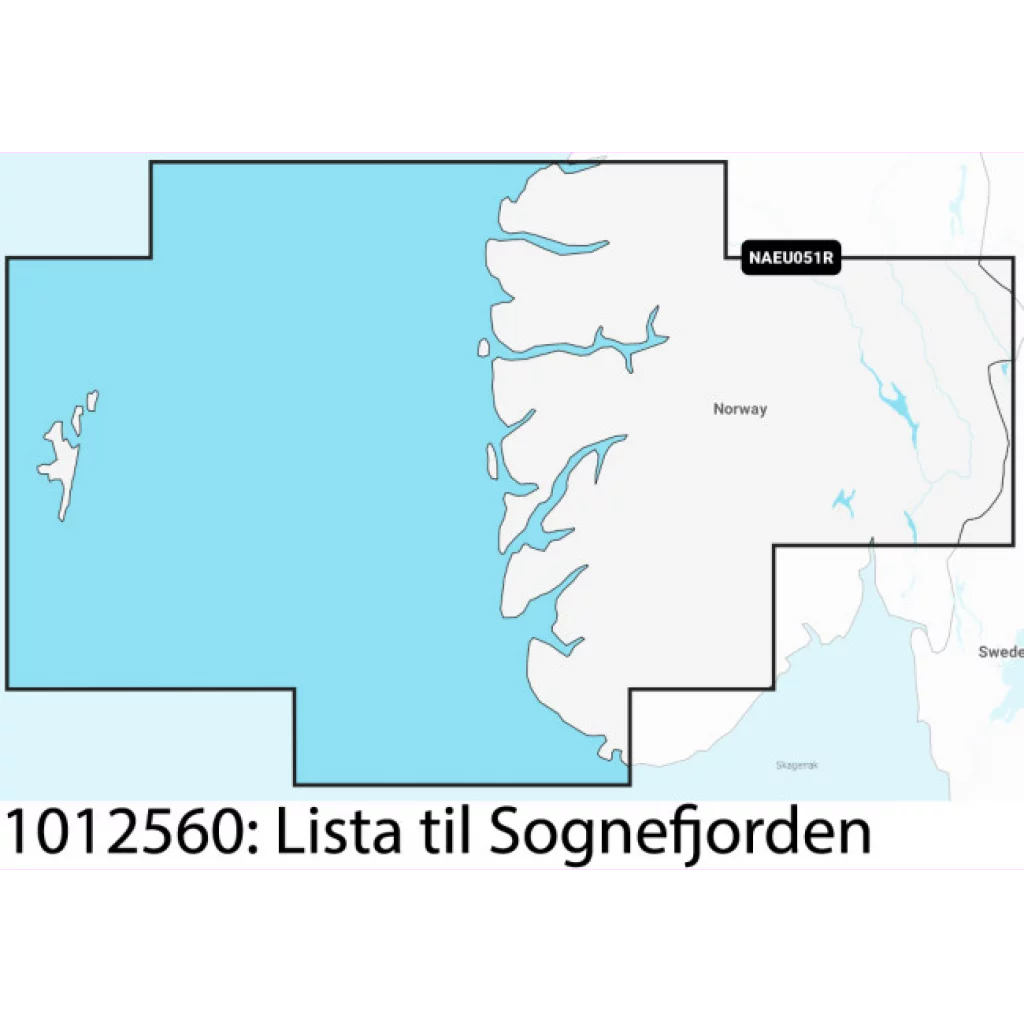 Navionics+ Regular Norge, Lista til Sognefjorden