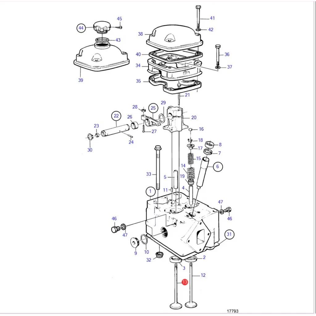 EKSOSVENTIL 467855 VOLVO PENTA