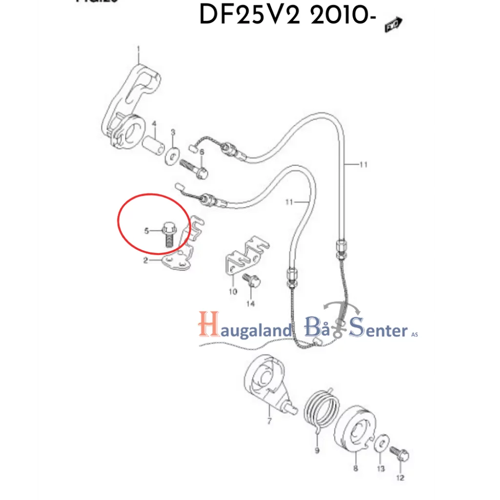 BOLT W/ELECTRIC STARTER -Suzuki Marine