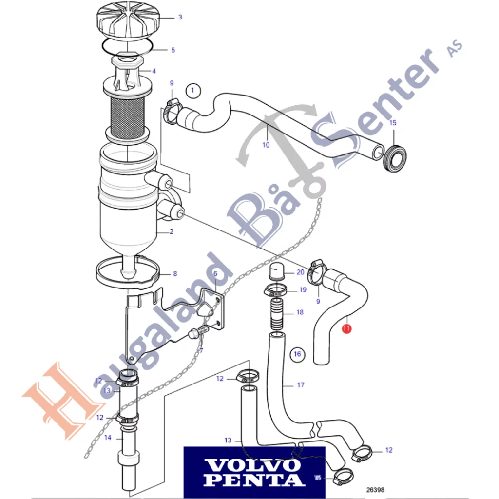 SLANGE VOLVO PENTA 21675637