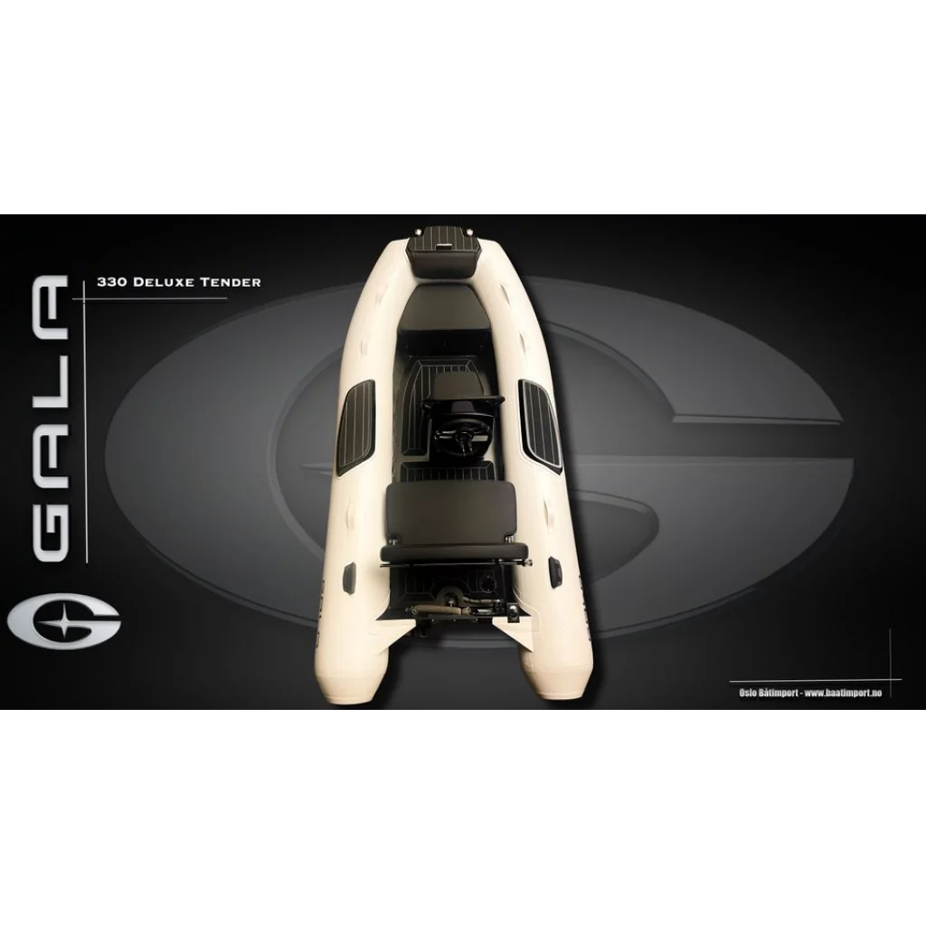 GALA 330 DELUXE Hvit skrog, sort tube