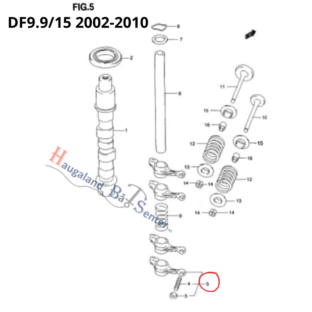 ARM COMP,ROCKER DF15/K13 Suzuki Marine 12840-89L01