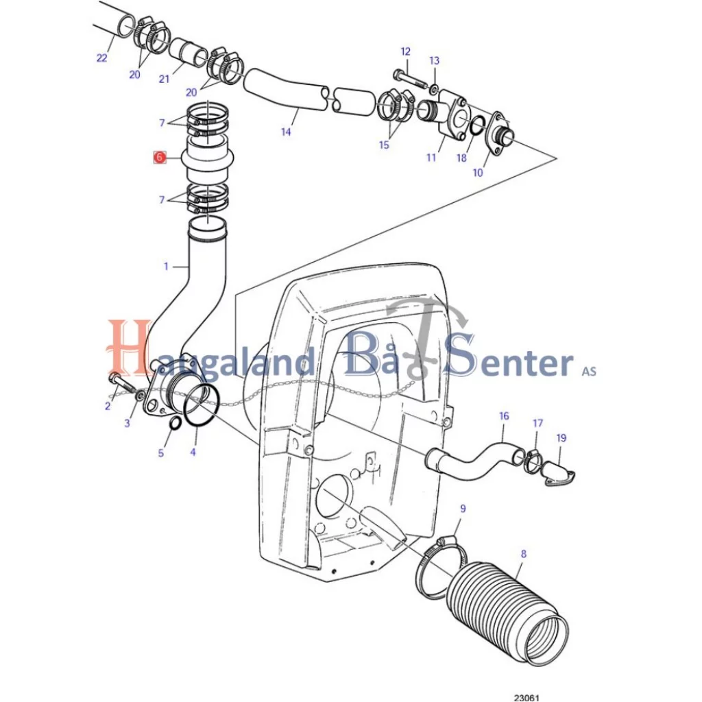 EKSOSSLANGE Volvo penta 860396