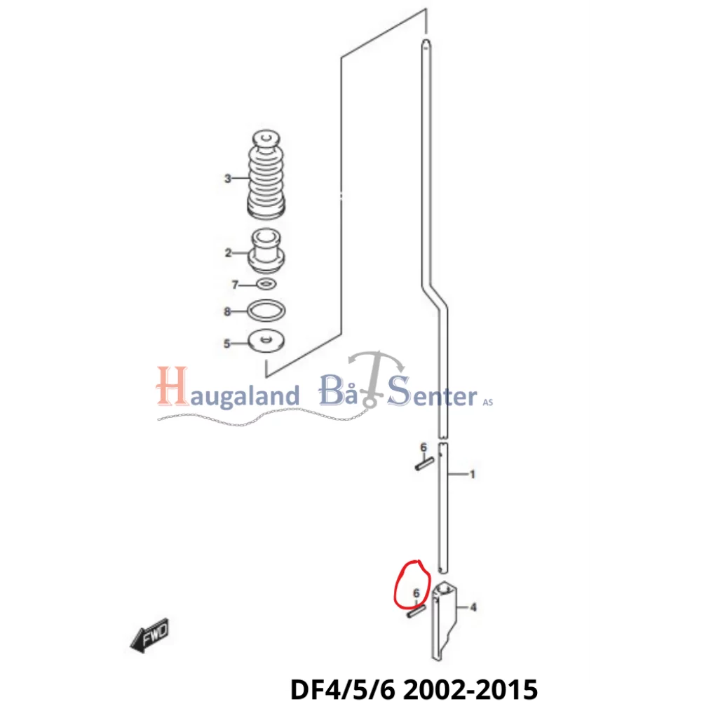 PIN SUZUKI SPRING PIN (2.5X12) -SUZUKI MARINE
