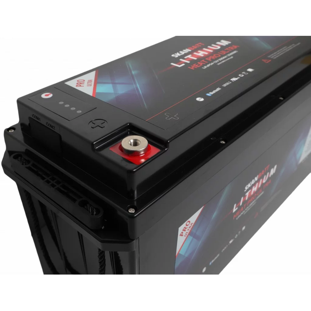 SKANBATT Lithium HEAT PRO 'Ultra' 12V 200AH - CAN Bus - 400A (<3s) - 8 års garanti