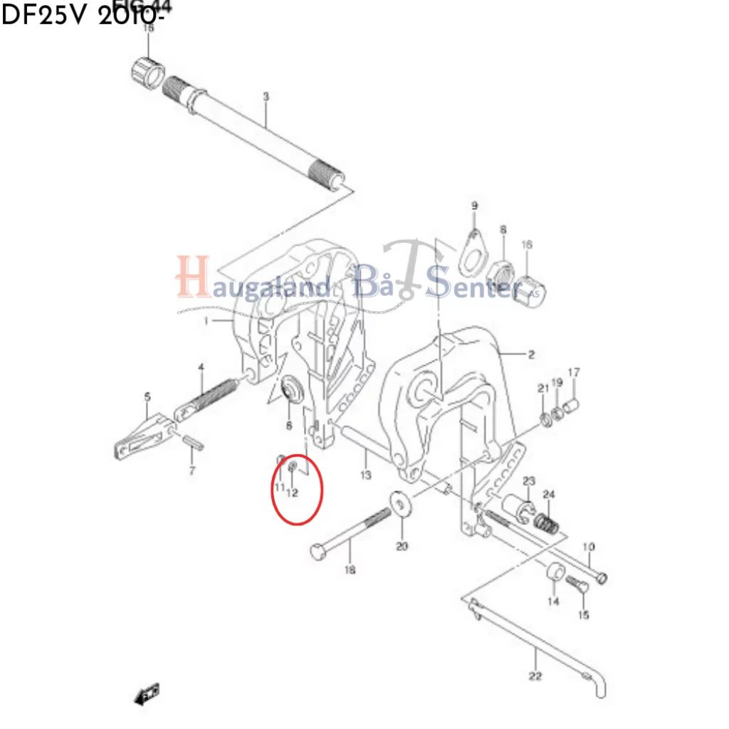 WASHER (6.5X13X1.0) -SUZUKI MARINE