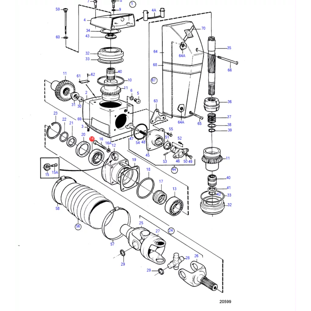 RULLAGER VOLVO PENTA 183247