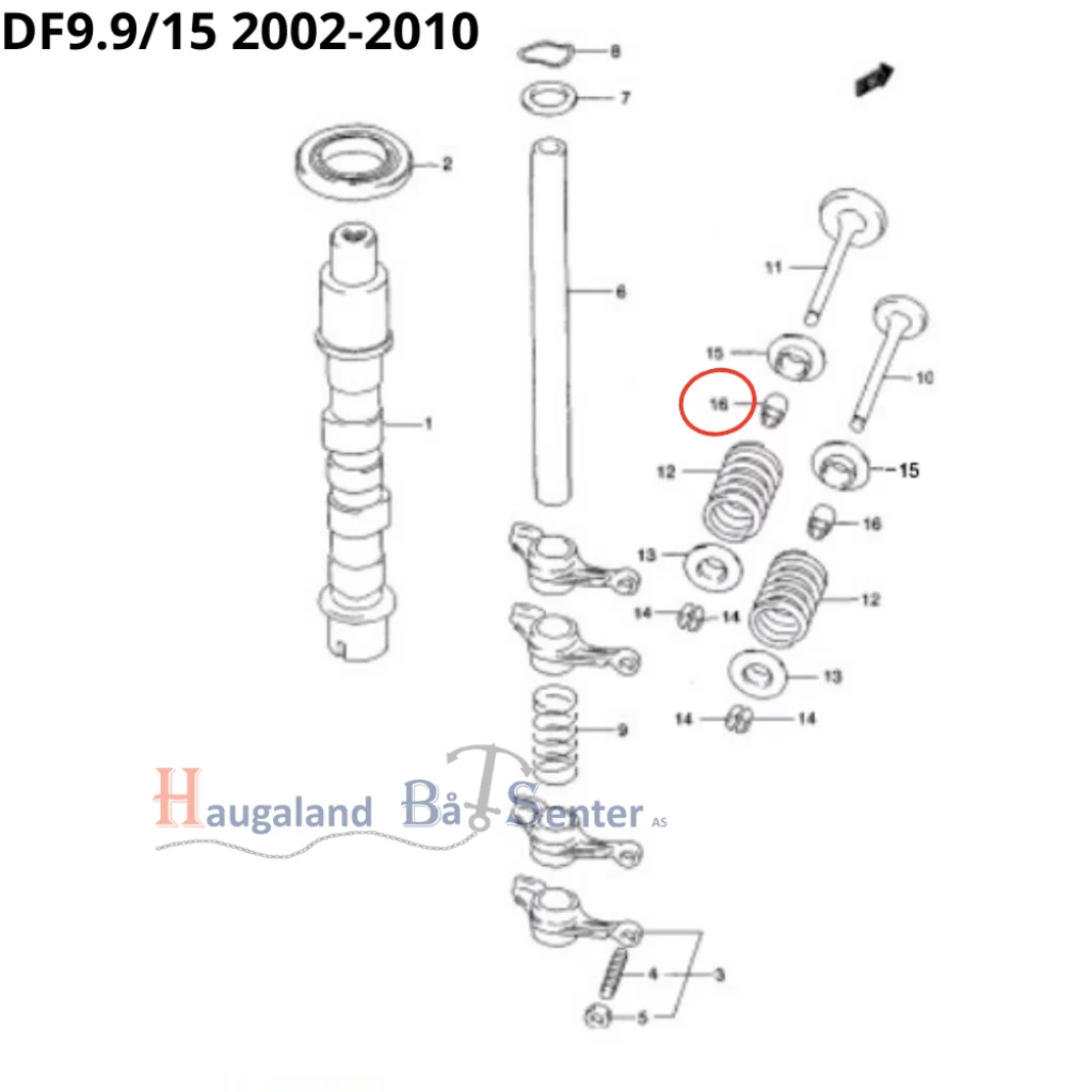 SEAL, VALVE STEM DF4/5/6 DF9.9/15 DF25V/DF40/50 -SUZUKI MARINE