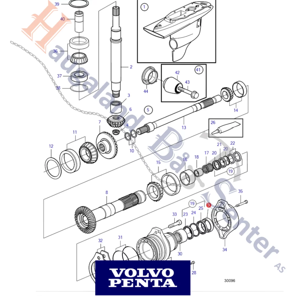 LÅSRING 21243935 VOLVO PENTA
