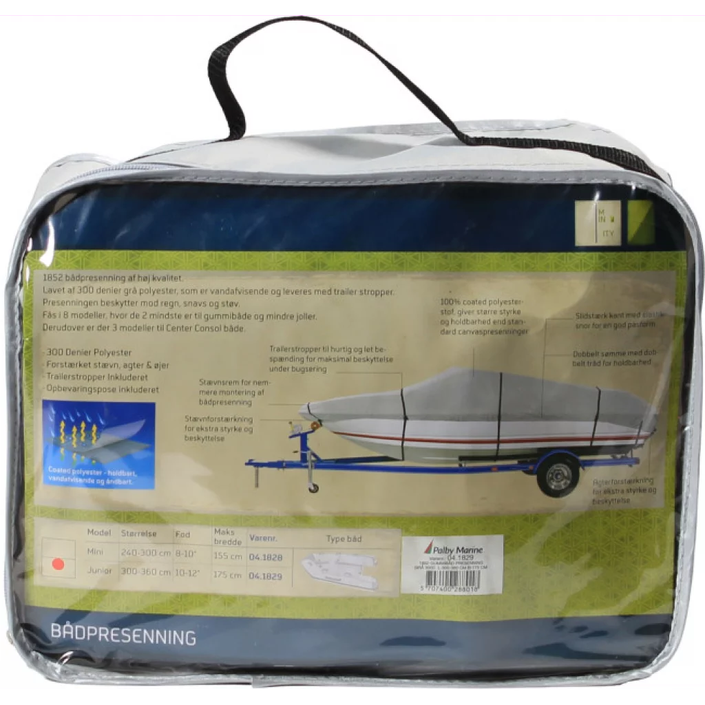 1852 Formsydd båtpresenning L 488-564 cm