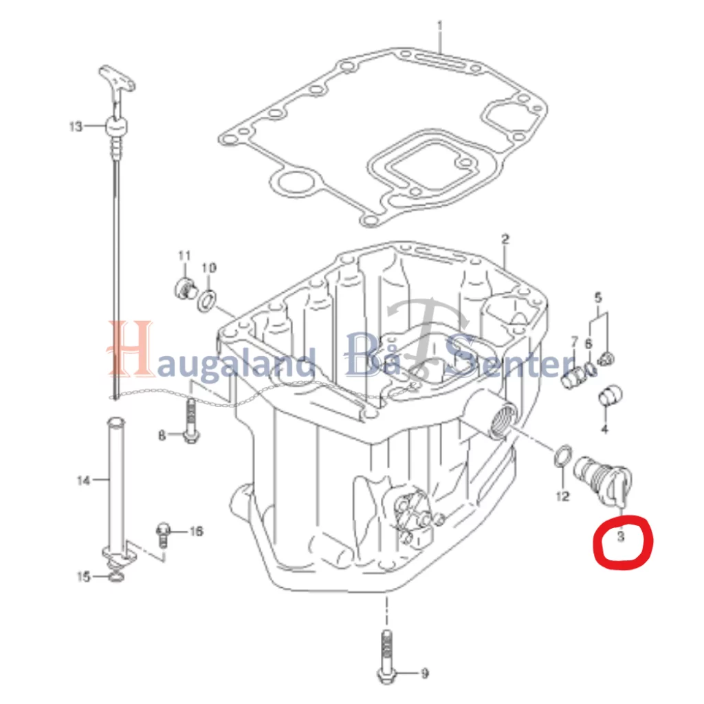 PLUG,WATER DF60/70-140 -SUZUKI MARINE