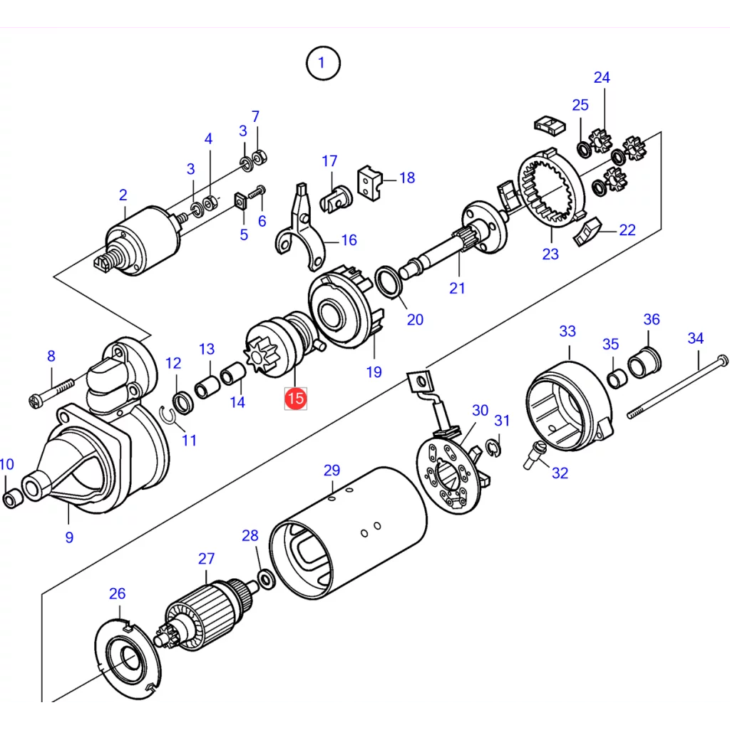 Starter pinion VOLVO PENTA 21147963