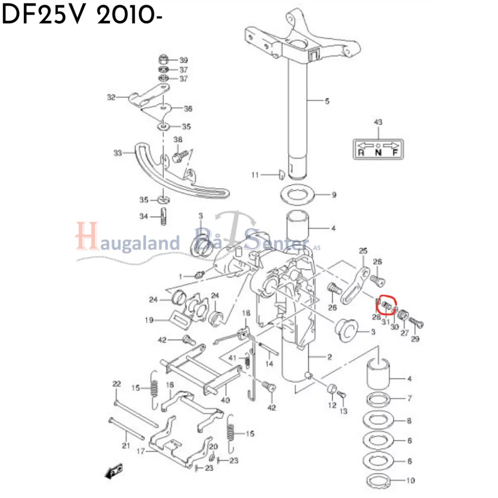 SPRING,STEERING ADJUSTER -Suzuki Marine