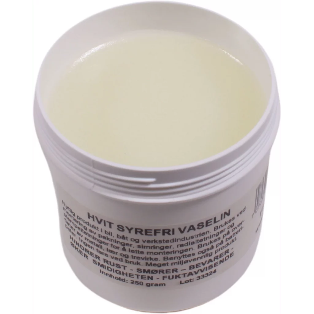 Vaselin Hvit Syrefri 1000 g