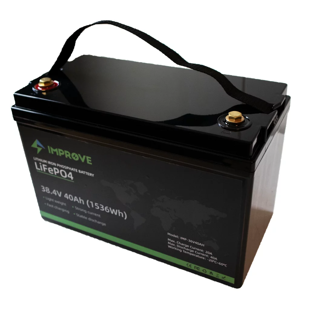 IMPROVE Lithium Batteri 36V 40Ah (LiFePO4) BMS 40A