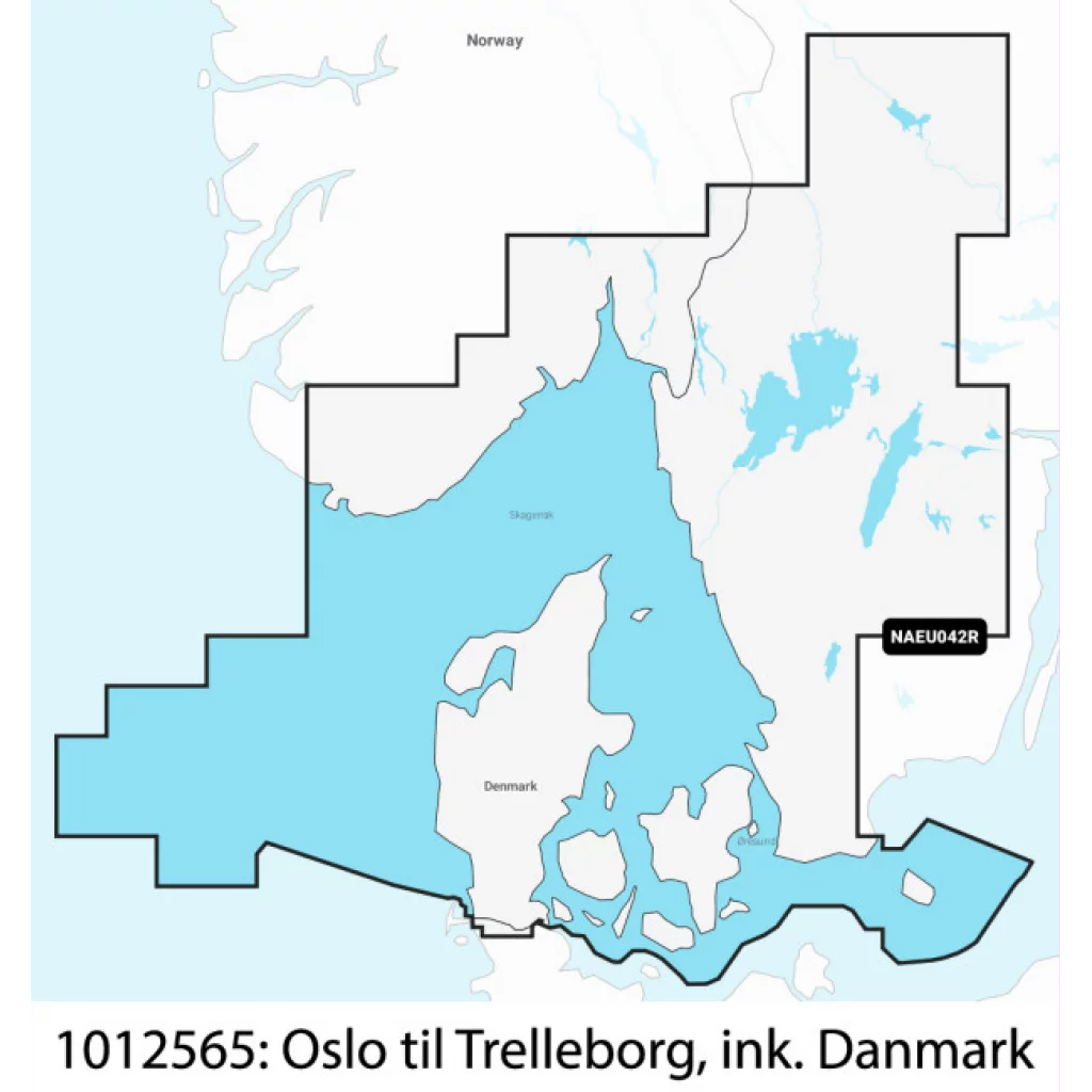Navionics+ Regular Norge, Oslo til Trelleborg (Sverige)