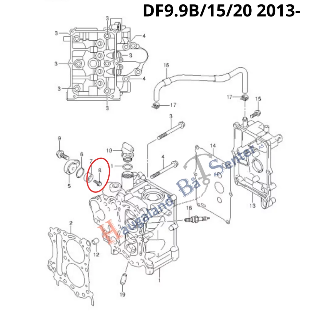 BOLT 6X14 PROTECTION DF25V/DF40&50/06- Suzuki Marine