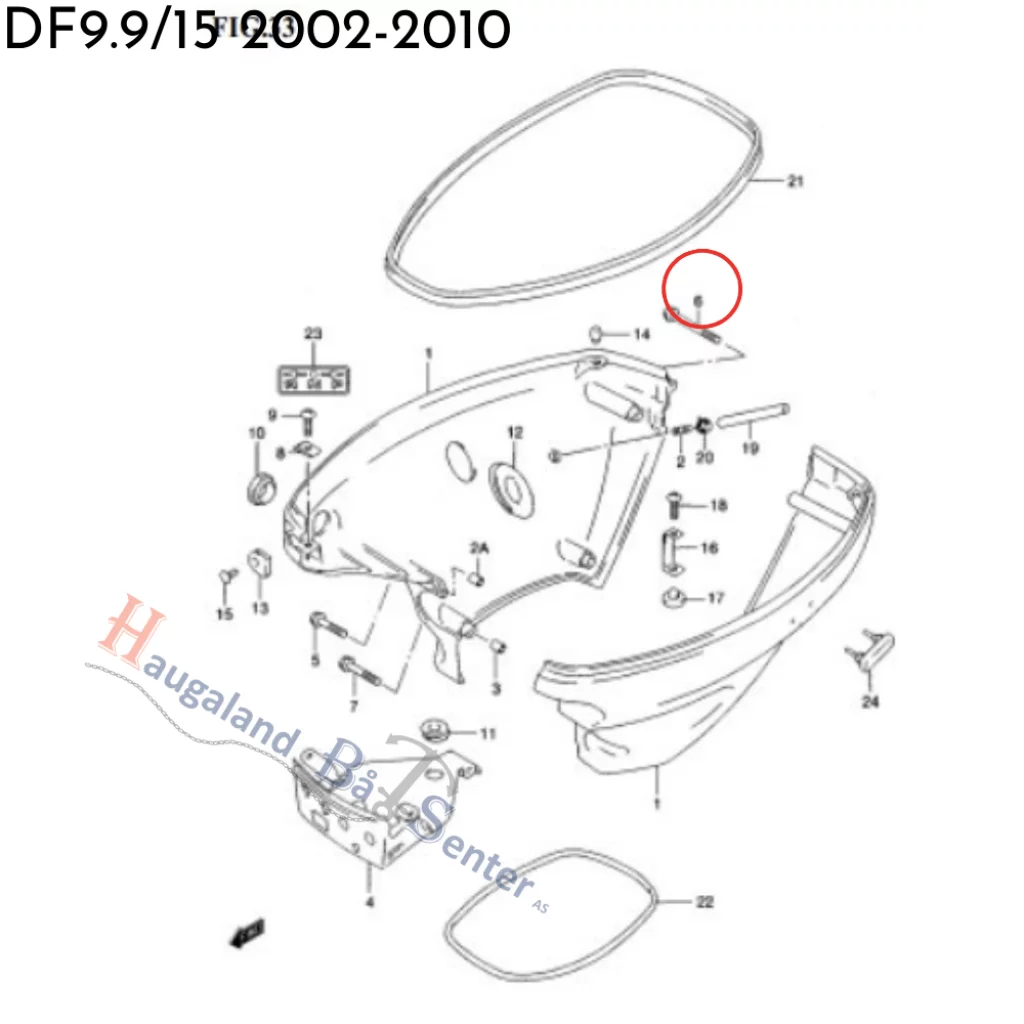 SCREW SUZUKI 6X55 SUZUKI MARINE