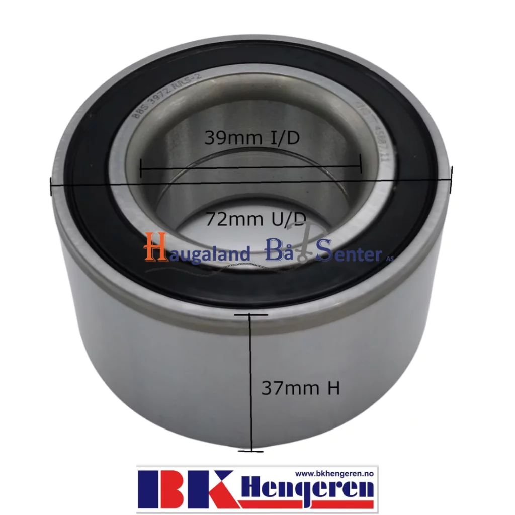 Hjullager Knott 1500,1700,1800kg BK-HENGEREN