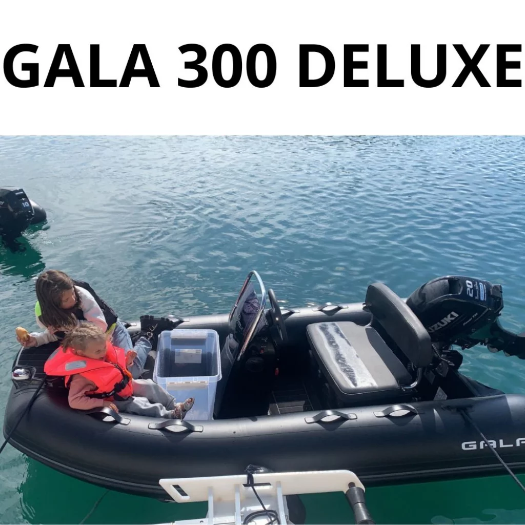 GALA 300 DELUXE Hvit skrog, sort tube