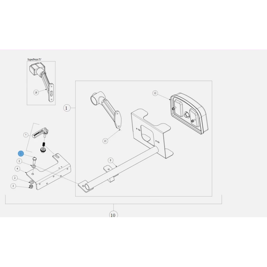 Bolt 10x30 BK-HENGEREN