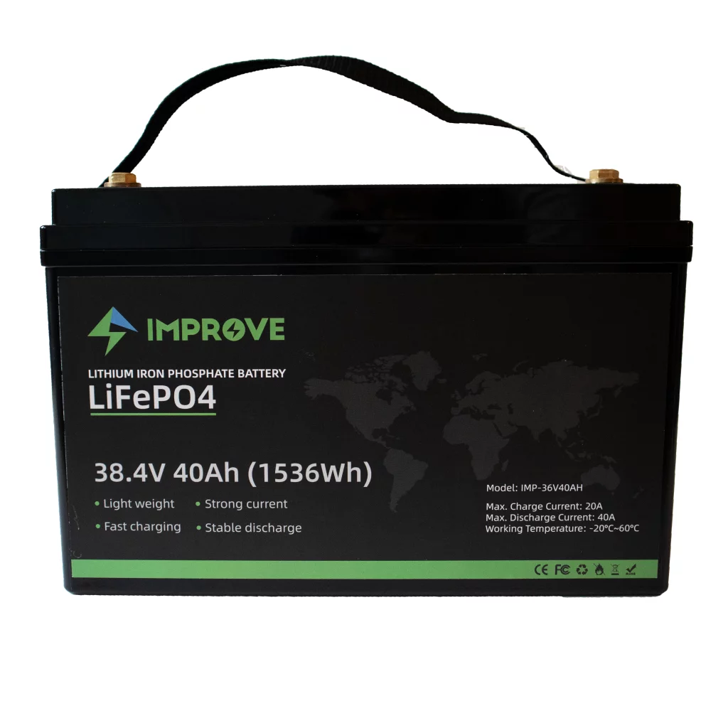 IMPROVE Lithium Batteri 36V 40Ah (LiFePO4) BMS 40A