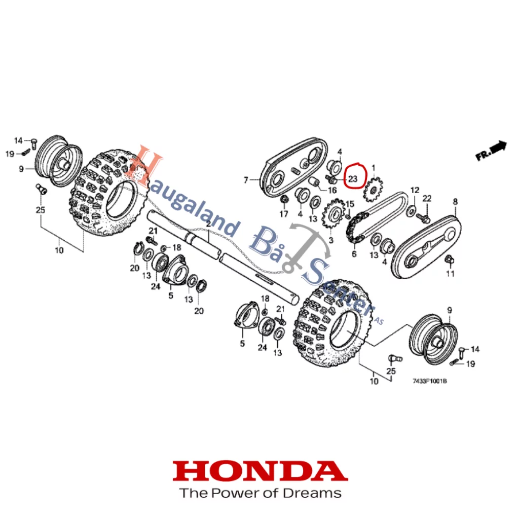 BOLT, FLANGE, 10X20 957011002000 -HONDA