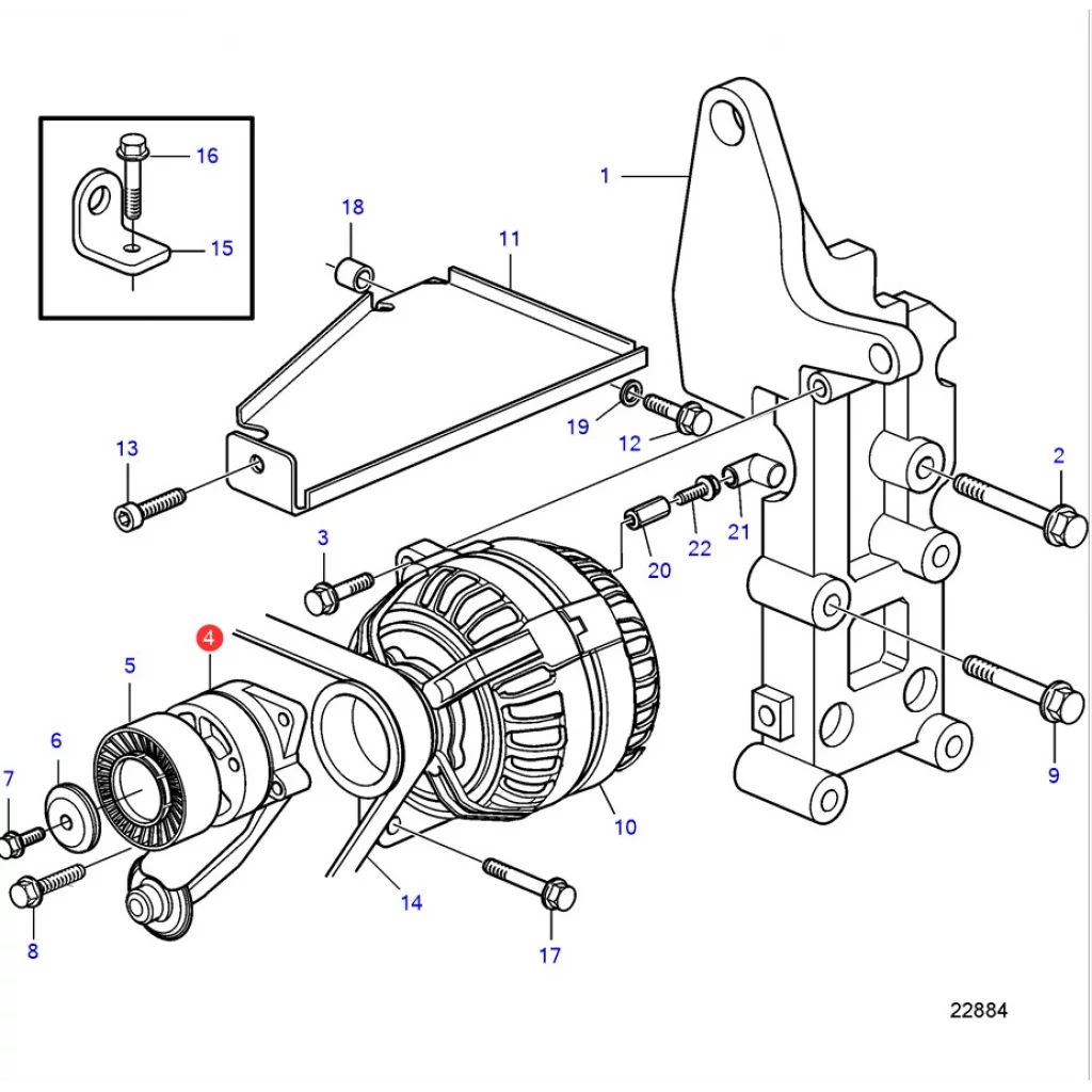 BELTESTRAMMER 31251252 VOLVO PENTA