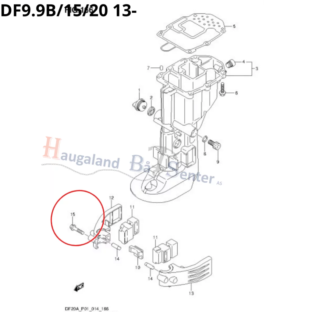 BOLT,8X40                      Suzuki Marine