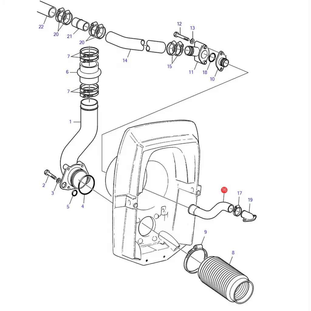 SLANGE KIT VOLVO PENTA 876632