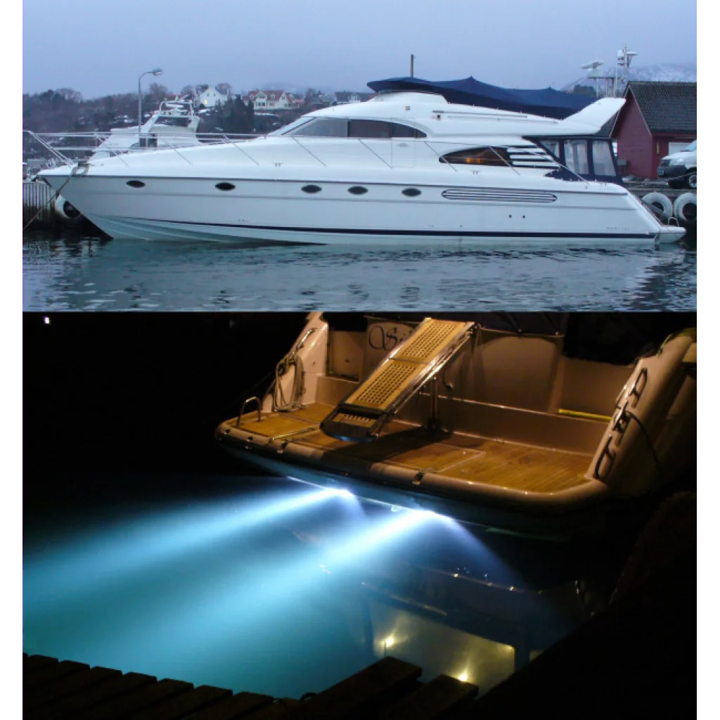 Undervannslys LED 12/24V blått lys