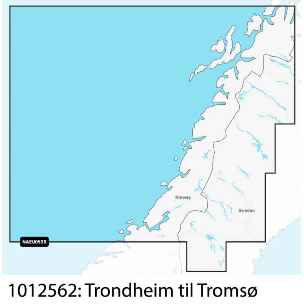 Navionics+ Regular Norge, Trondheim til Tromsø