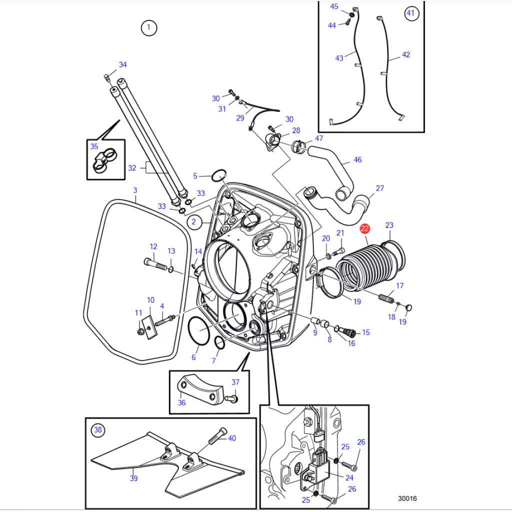 AVGASBELG VOLVO PENTA 3588753