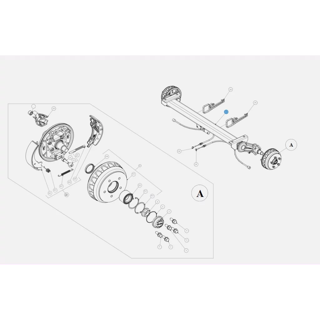 Aksling Knott B1800 V1350kg FL2250 BK-HENGEREN