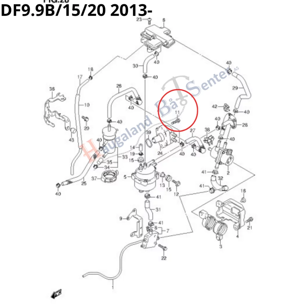 BOLT 6X25 -Suzuki Marine