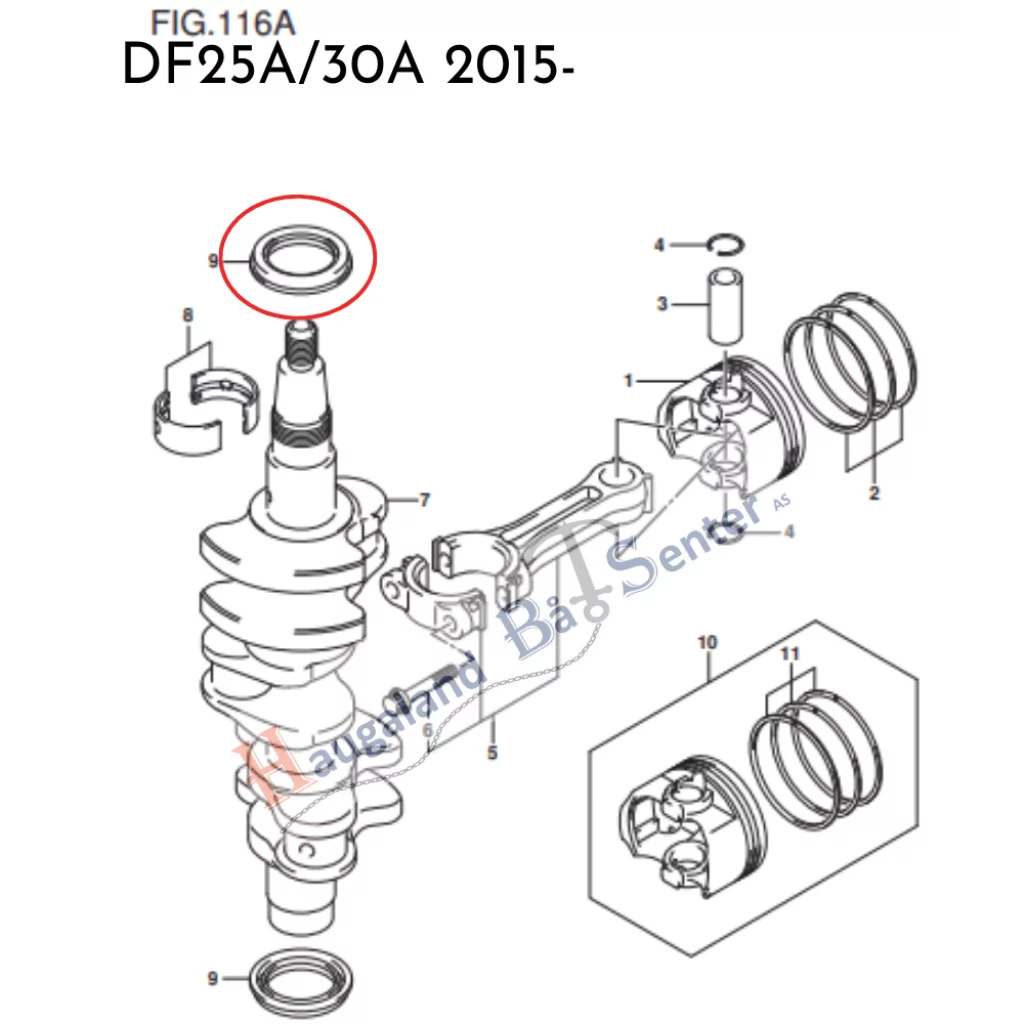 SEAL OIL (32X44X6.5) -SUZUKI MARINE