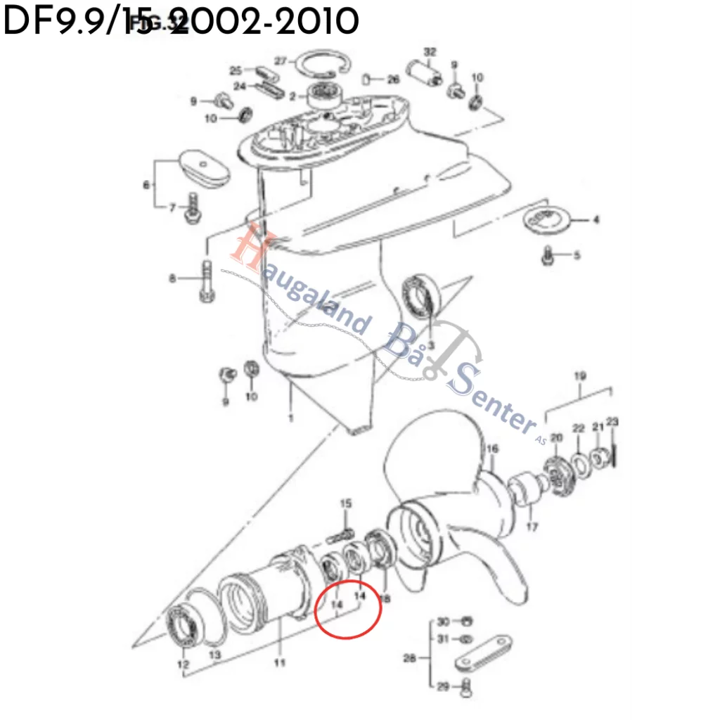 SEAL,OIL,17X30X6 DF15/K13 -SUZUKI MARINE