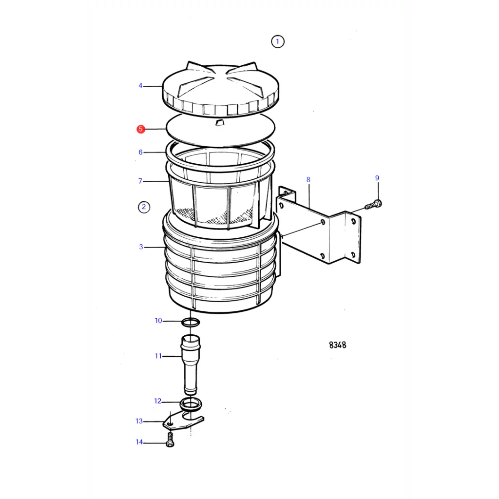 Trykk plate 22396396 Volvo Penta gammelt nr 845328