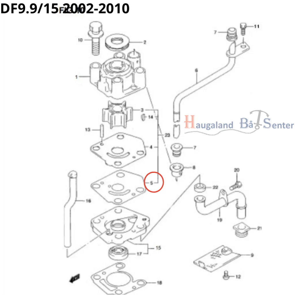GASKET,PUMP CASE PANEL (NA) SUZUKI MARINE