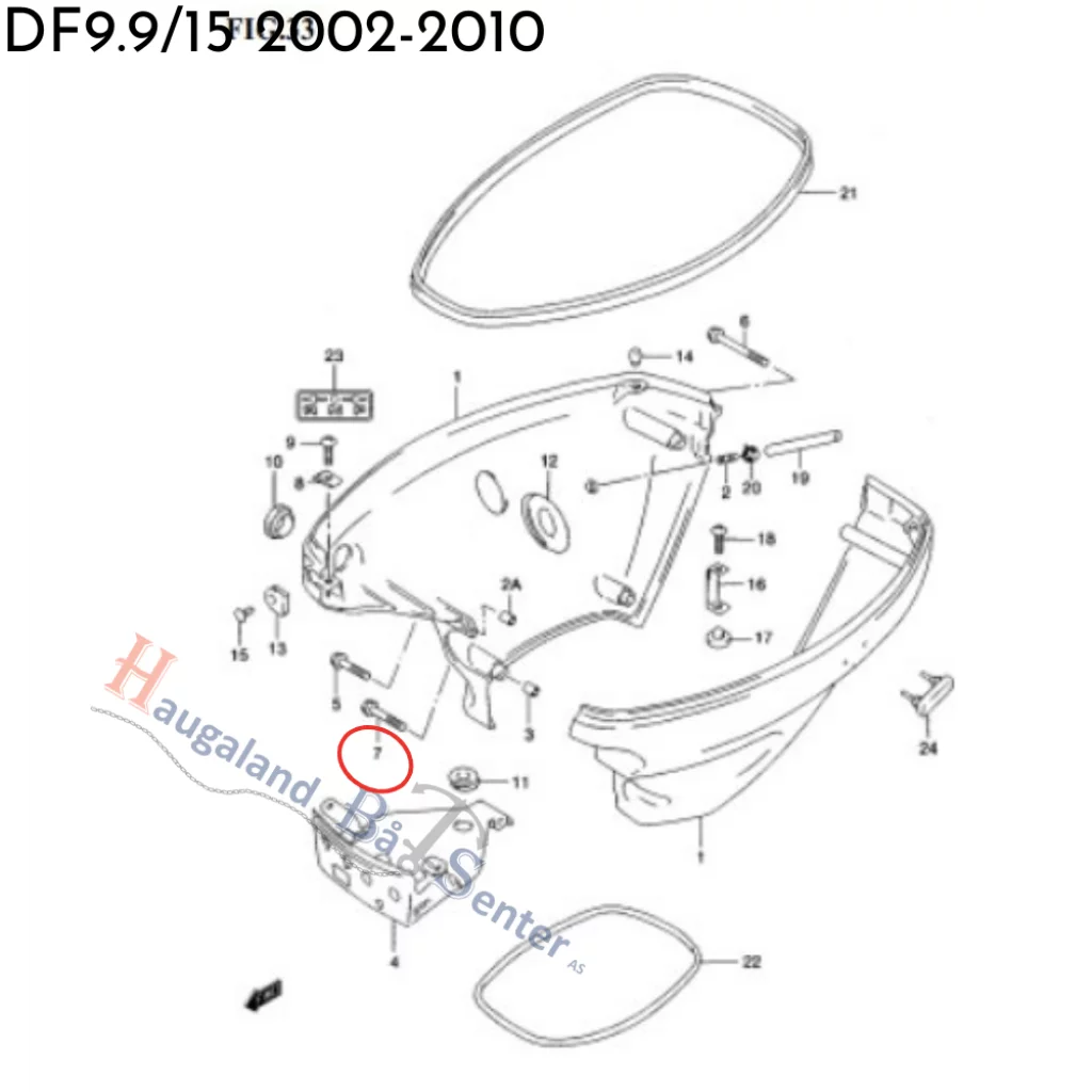 SCREW 6X75 SUZUKI MARINE