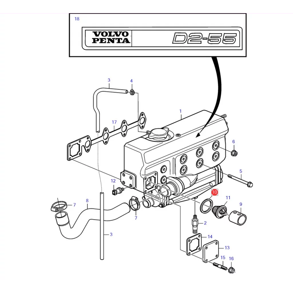 SEALING RING VOLVO PENTA 3580514
