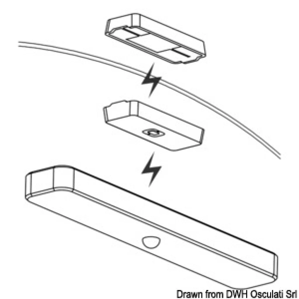 Batteridrevet bimini topplys hvit 5V 2W