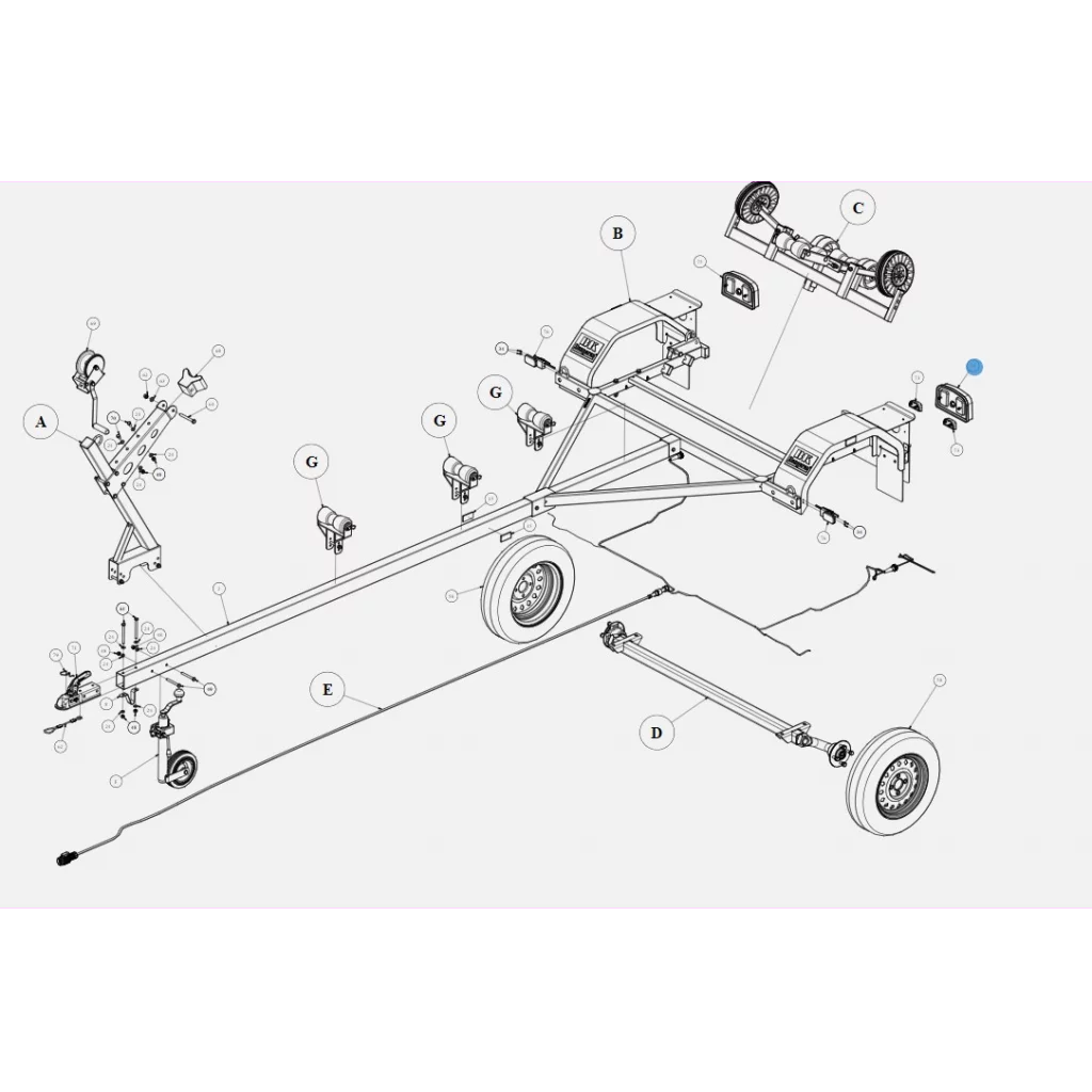 Baklykt DAFA LED VS Båthengere BK-HENGEREN