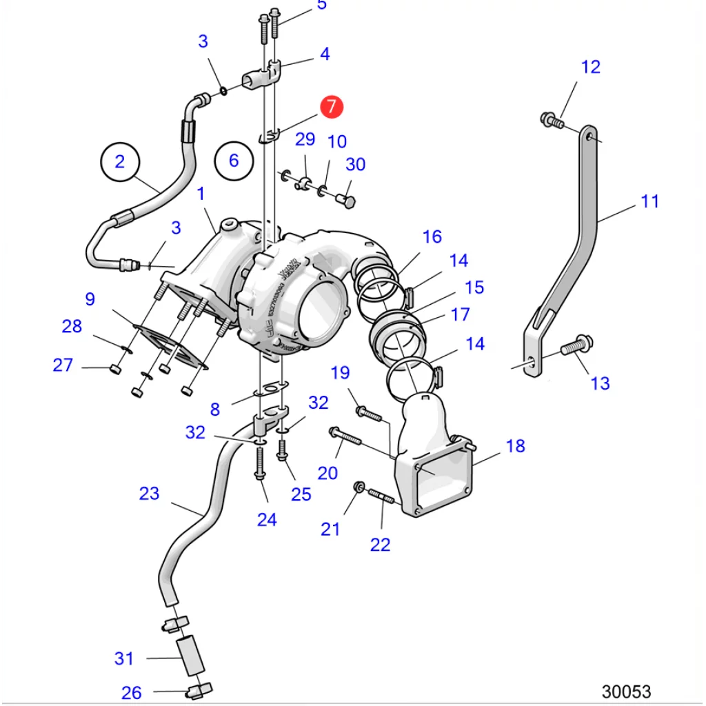 PLANPACKNING 22206133 VOLVO PENTA