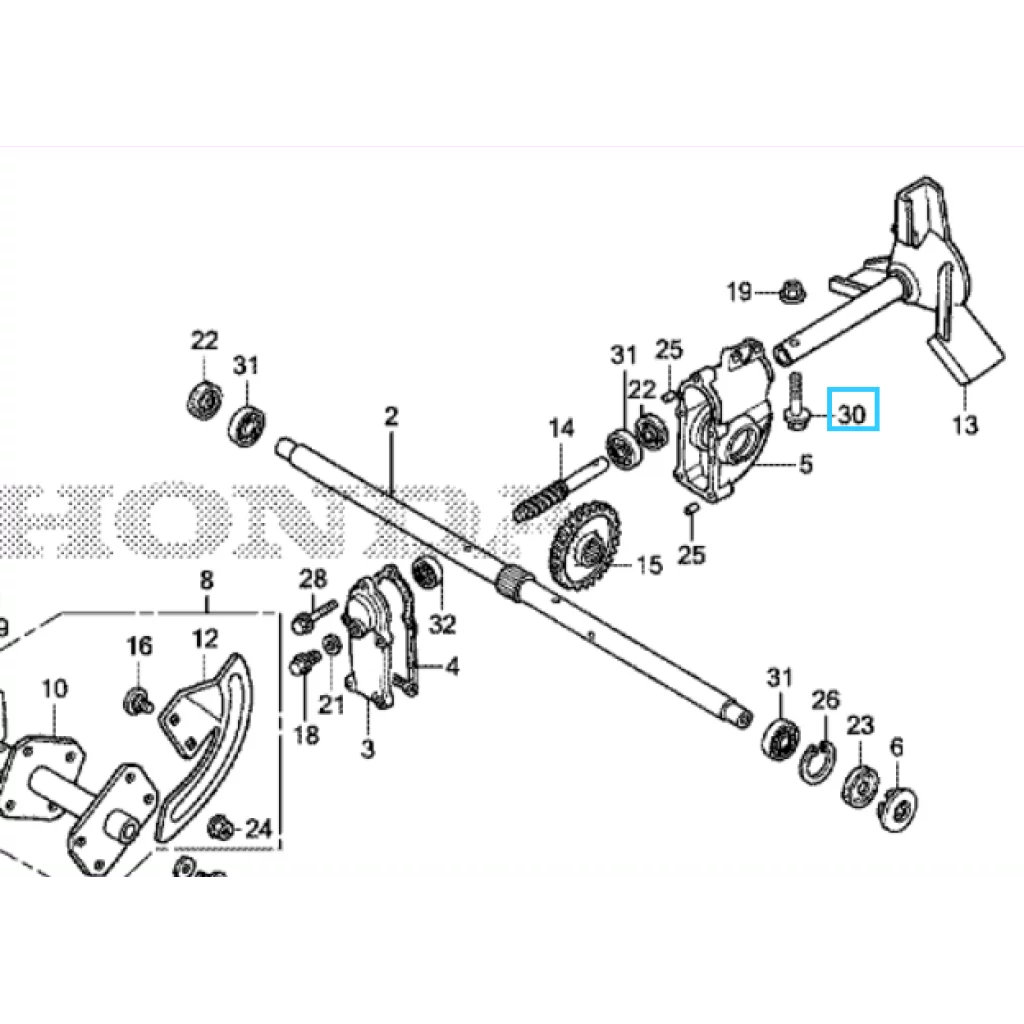 BOLT, FLANGE, 8X35 UTKASTER HONDA