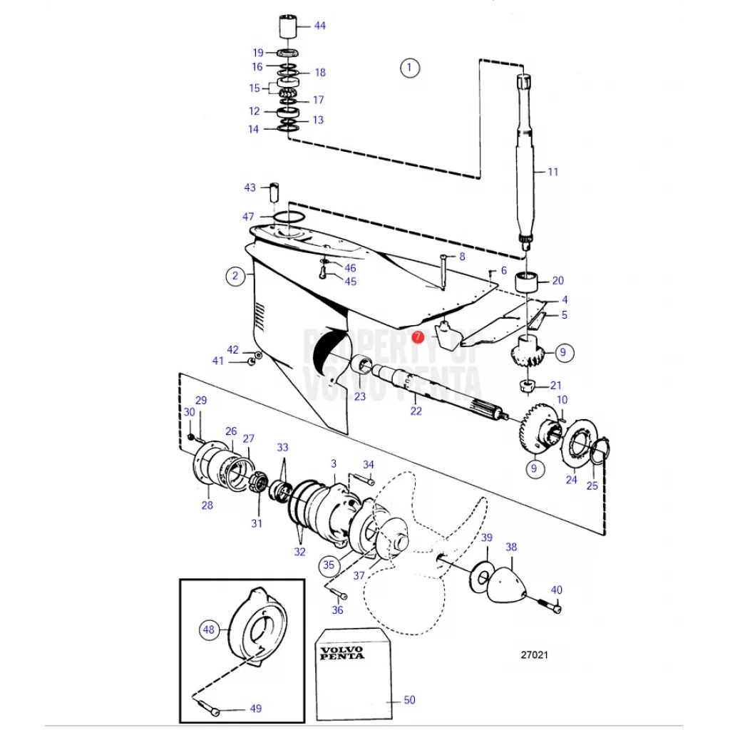 KJØLEPLATE 854040 VOLVO PENTA