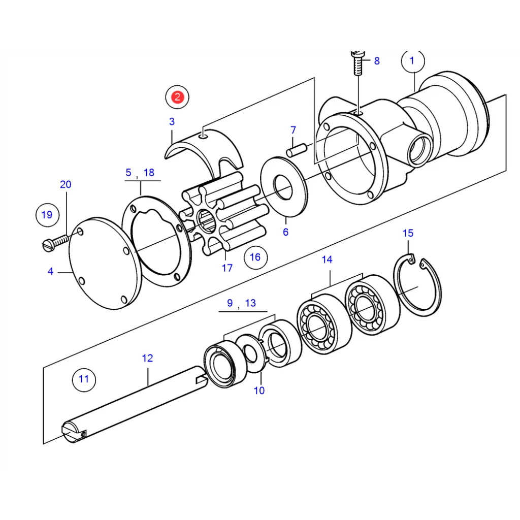 WEAR KIT 21951368 VOLVO PENTA 875584
