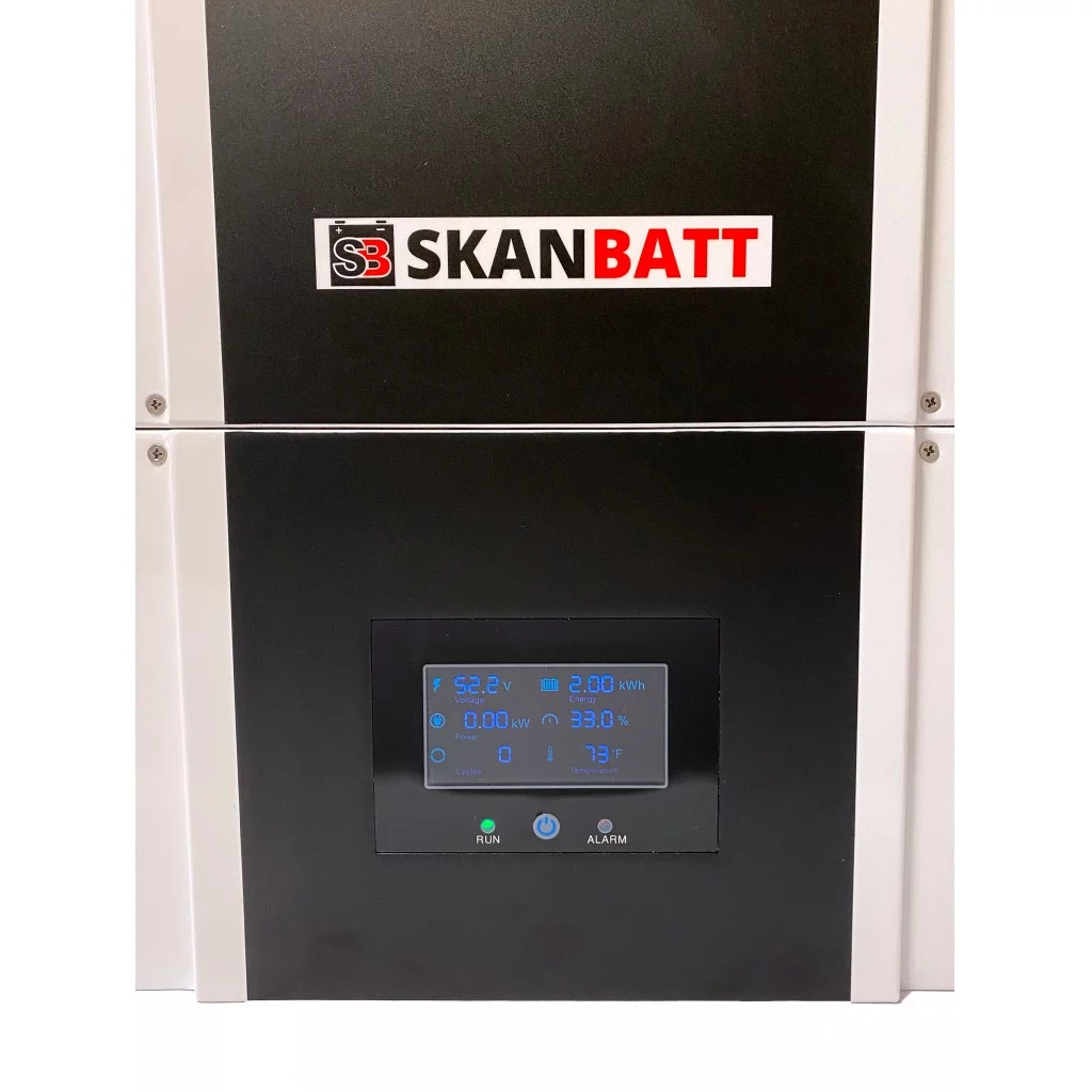 SKANBATT PowerWall LiFePO4 51,2V 120Ah - 6,144kWt - WIFI - HEAT